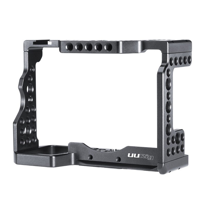 UURig Camera Cage Mount voor Sony A7III A7R3 A7M3 met Arri Lokaliseren Gat en Microfoon Koude Schoen Mount w Top handvat Grip Rig