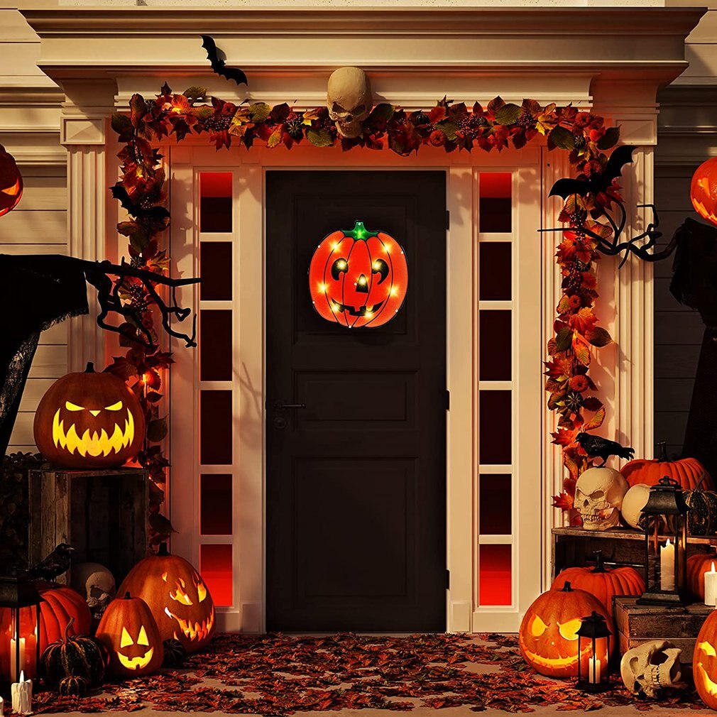 4 Pack Halloween Hanging Ghosts, 27.5 Inch with Light Up Ghost Kit for Indoor Outside Ornaments, Spooky Yard Tree Halloween Decorations Outdoor, Party Décor