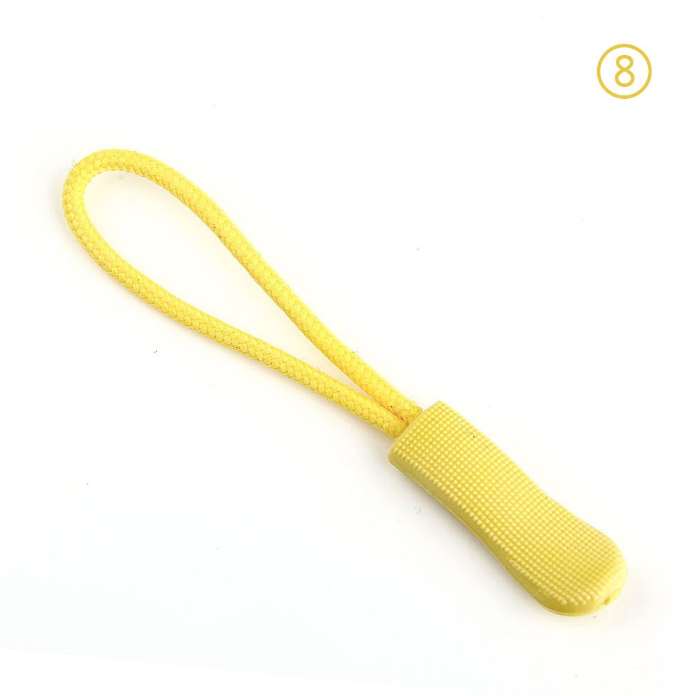 Lot de 50 tirettes de fermeture éclair, pour fixation d'étiquettes de cordon, clip de remplacement pour fermeture éclair, boucle coulissante, sac, valise, vêtements, tente, sac à dos: Couleur 8