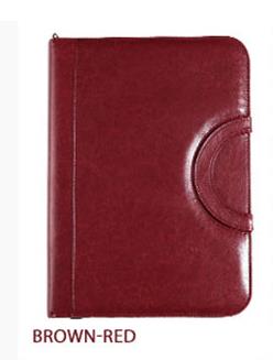 PU Leather A4 File Folder with Calculator Briefcase Bag Handle Zipper Padfolio Business Office Manager Document Pouch Stationery