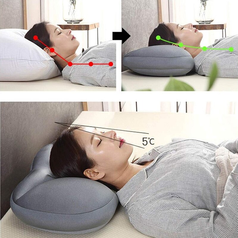 3d pescoço travesseiro ergonômico memória espuma travesseiro criativo sono profundo lavável viagem pescoço partícula travesseiro para sono almofada micro ar
