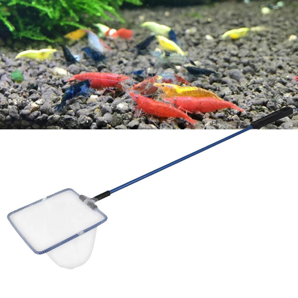 Metall Rahmen Aquarium Goldfisch Fisch Kescher 8,5 x6/10x8.5/13,3 x10.8/15,3 x12cm Fisch Panzer Schwimm Lange Griff Reinigung Werkzeug Heißer