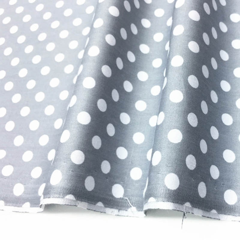 Tissu en coton 160CM x 50CM, noir, bleu marine, gris, à pois, pour la literie, le travail manuel, nappe, matelassage, patchwork