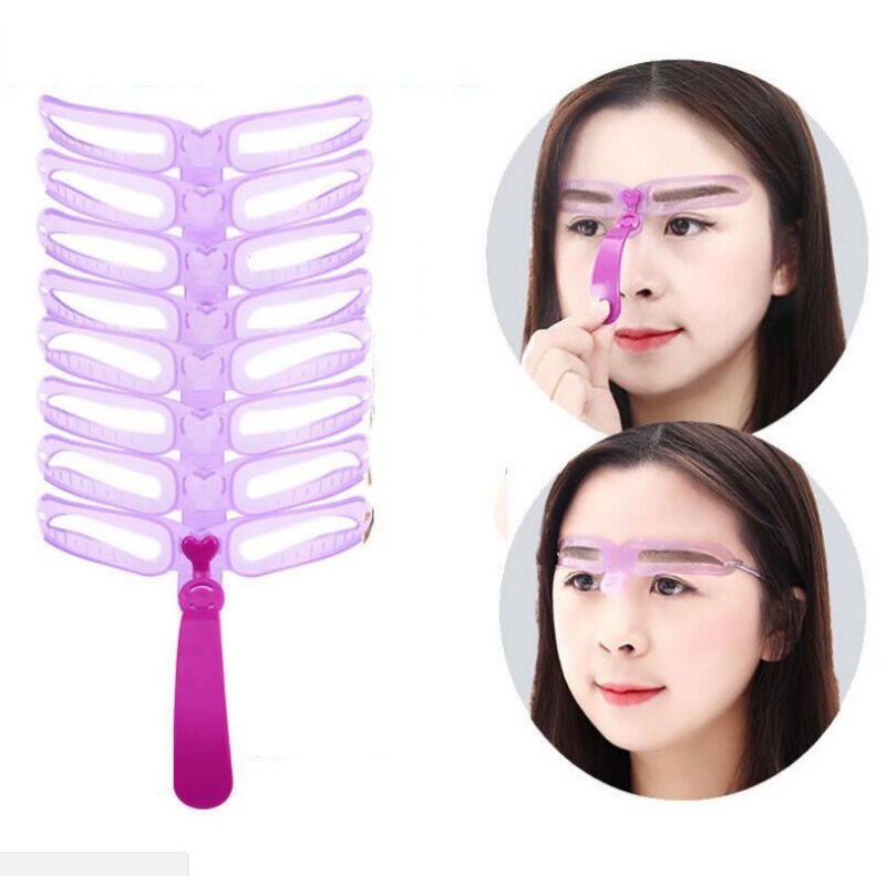 Modèle réutilisable de sourcil | Modèle de sourcil définit les pochoirs maquillage Set de modèles, outils de modèle