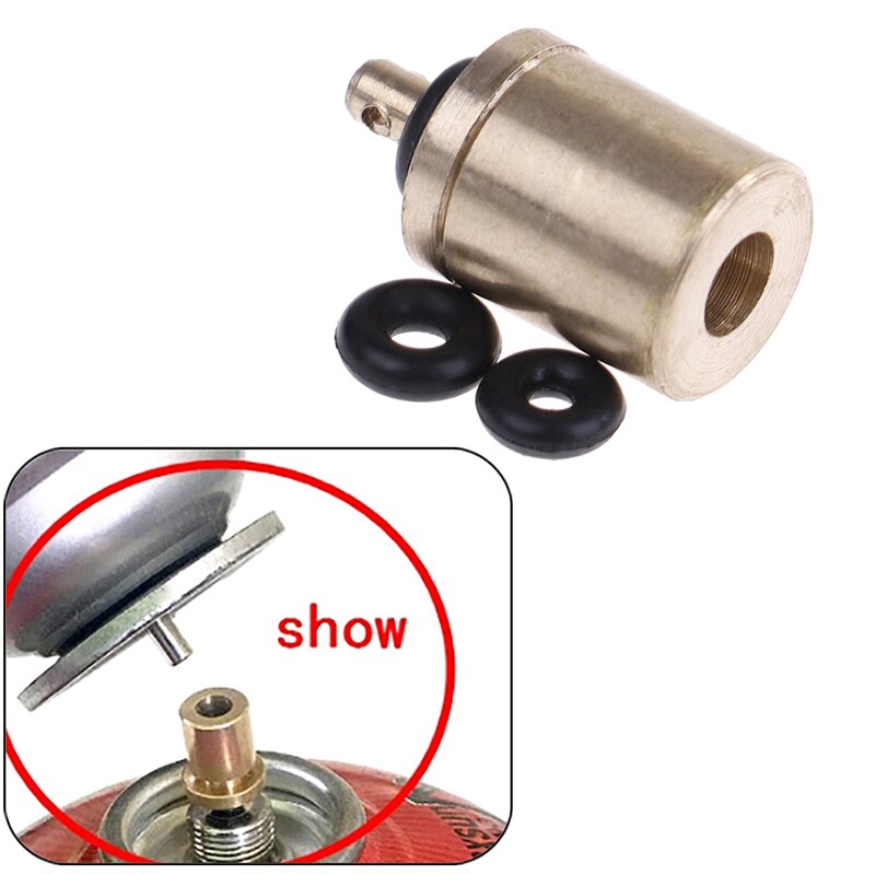 3PCS Propan/Isobutan/Butan/Nachfüll adapter Set, Camping Back packing Herd Nachf