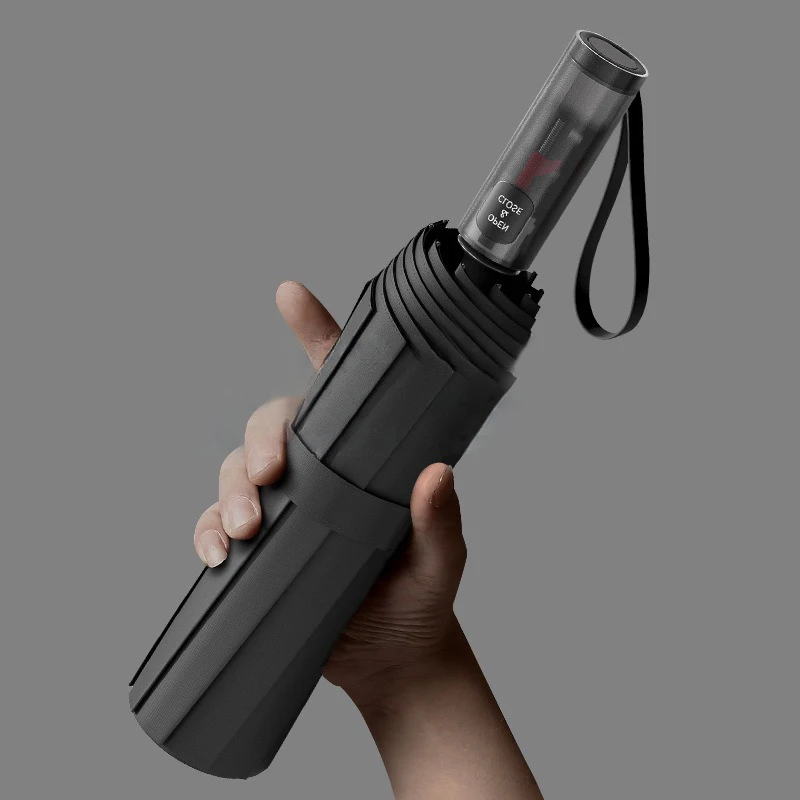 parapluie pliant automatique 2025, cadre coupe-vent 24 renforcés, mécanisme automatique Double couche, Protection UV améliorée