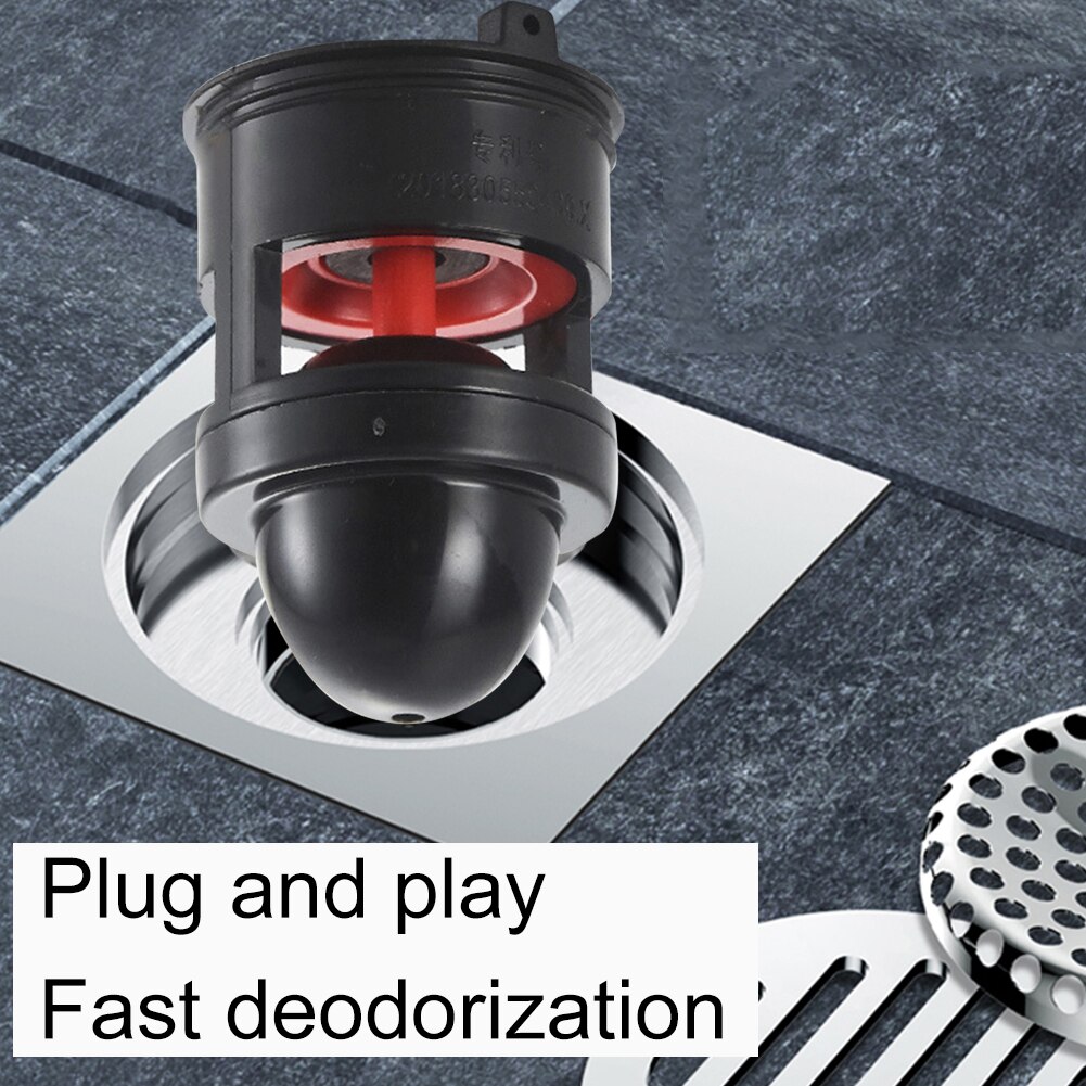 Easy Install ABS Odor Proof Core Shower Sewer Clean Home Kitchen Floor Drain Drainage Magnetic Suspension Backwater Valve