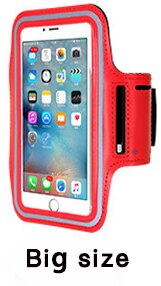 Funda impermeable de deporte correr pulsera para el brazo para Huawei P8 lite P9 P10 mate 8 9 nova plus Y6 pro honor 5C 5X 6X 7 V8: Big Red