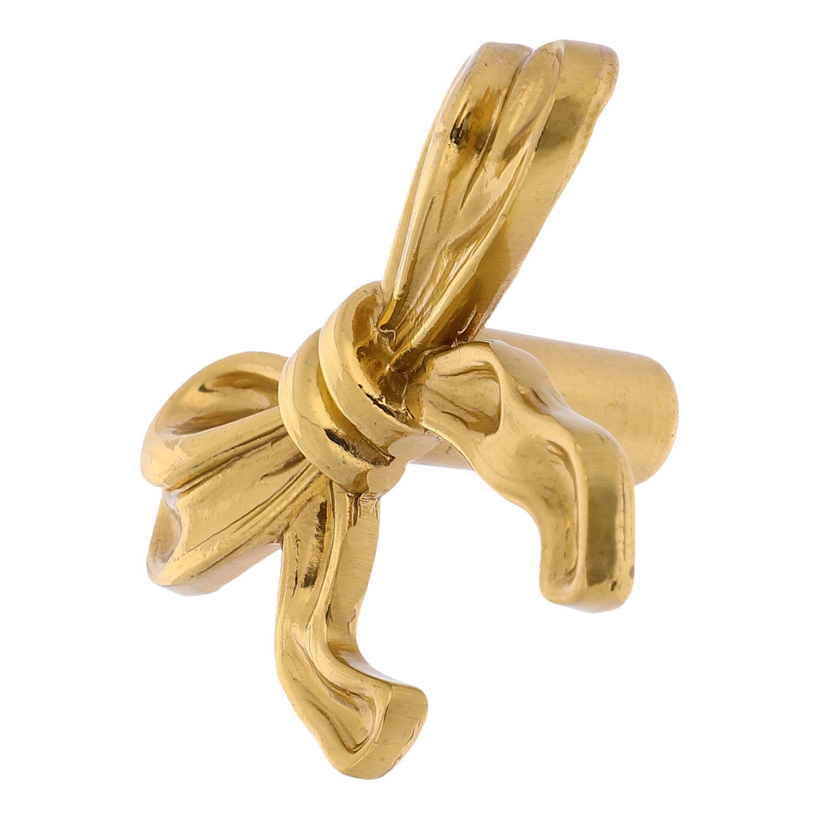 gold bow dresser knobs Pulls for Drawers Solid Bow Cabinet Bow for Bow Drawer Zinc alloy with metal hardware Antiqued Brass Bow Knob |