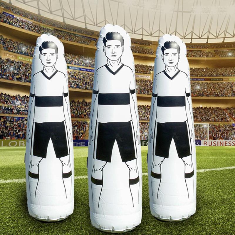 175cm de fútbol inflable tonto fútbol maniquí libre pared vaso suministros adulto golpe formación defensor patada al aire libre Ch U4M2