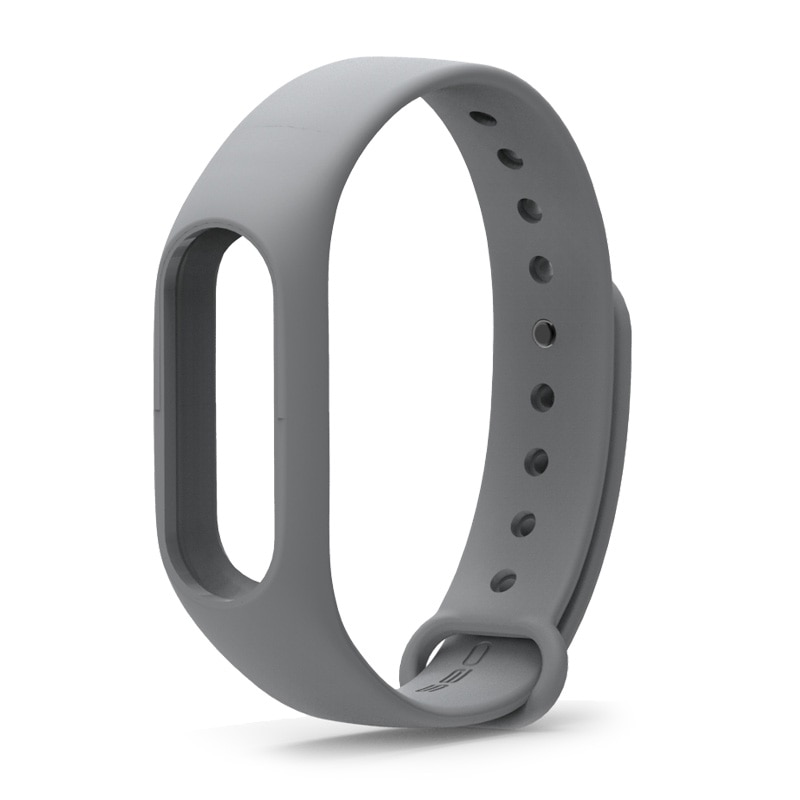 Mi Band 2 Correa para Xiaomi Mi Band 2 pulsera Pulseira Correa de muñeca para Miband 2 pulseras de silicona accesorios Correa: gray