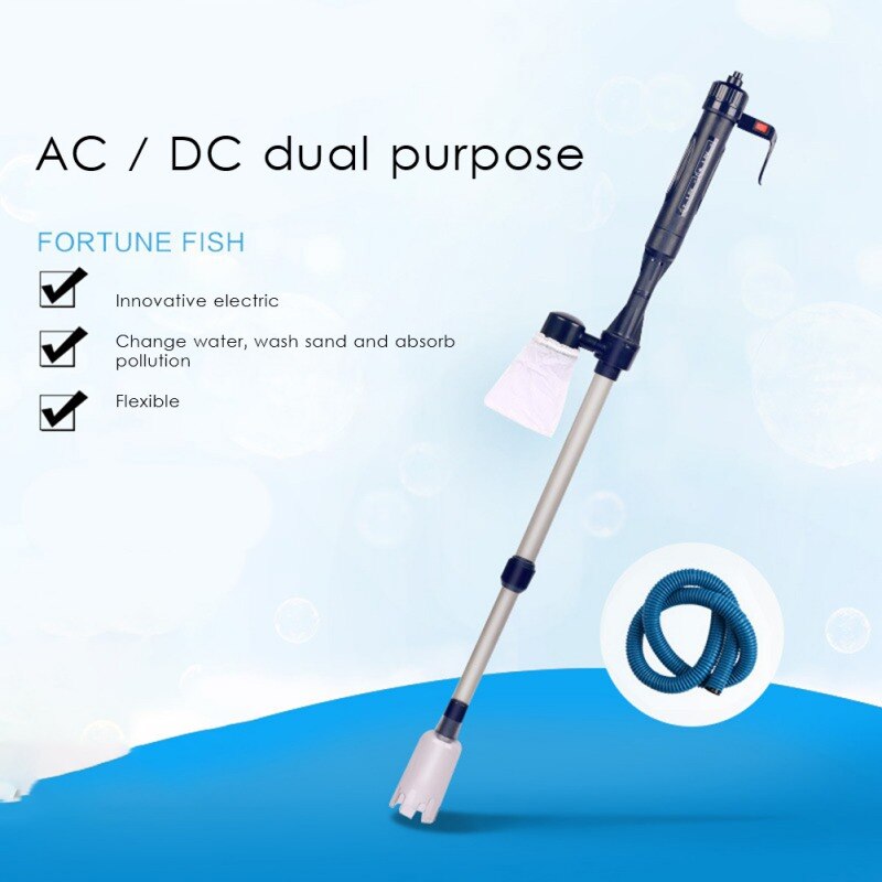 Electric Aquarium Fish Tank Water Change Pump Aquarium Cleaning Tool Water Changer Gravel Cleaner Siphon Filter Pump