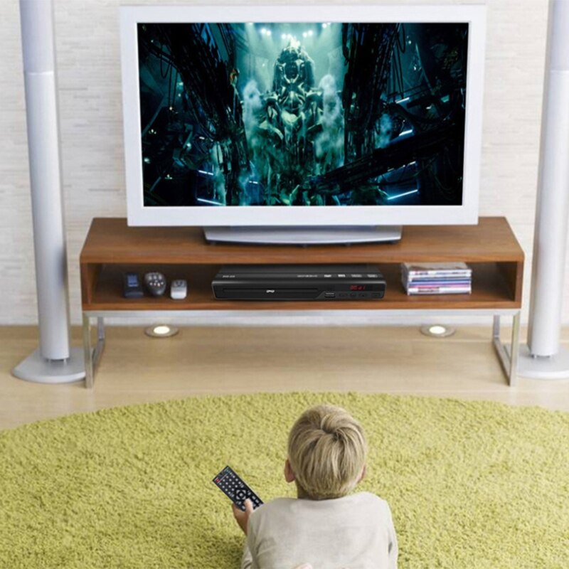DVD Player Upscaling 1080P All Region DVD Players for Home with H DMI / AV Output USB Multimedia Player Function High Speed HDMI