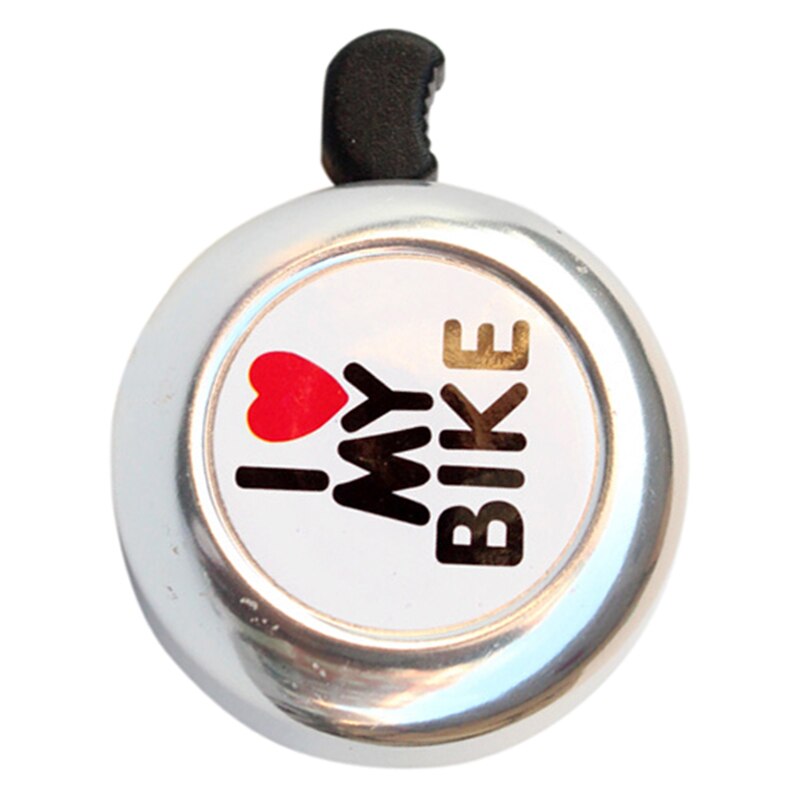 Cykel cykling ring klocka hjärtlarm cykel metall ultra högt styrhorn (färg: silver)