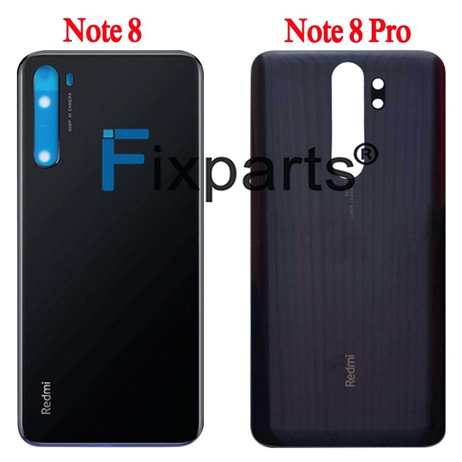 Nowy dla Xiaomi Redmi Note 8 pro pokrywa baterii tylna obudowa szklana obudowa tylna dla Xiaomi Redmi Note 8 tylna pokrywa baterii