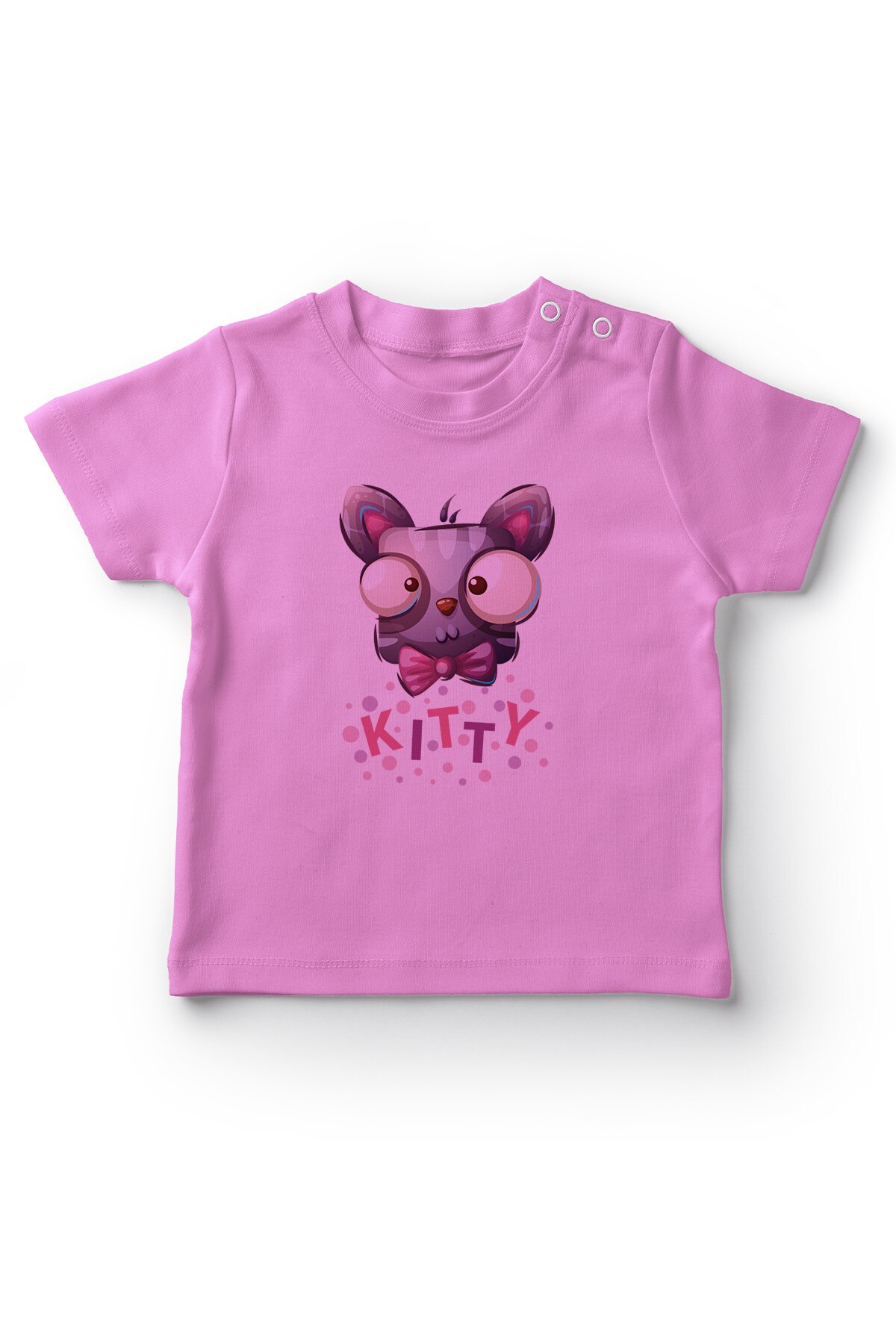 Angemiel Baby Papyonlu Cute Kitten Baby Girl T-Shirt Pink