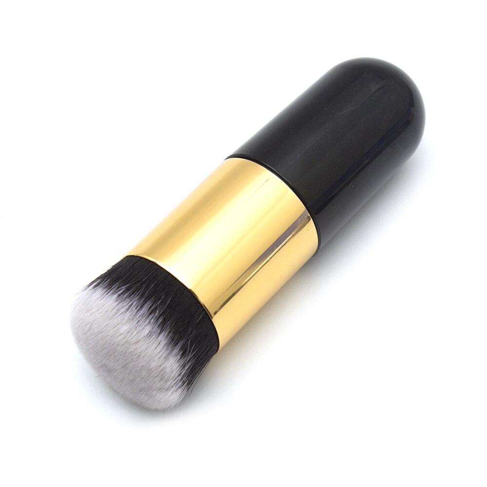 1pc draagbare concealerkwasten make-upkwasten blush poeder make-upkwasten ronde kop brochas foundationkwast met net