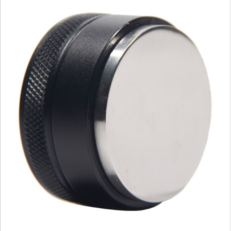 Stainless Steel Powder Press Coffee Dispenser Powder Press Hammer Flat Powder Kitchen Coffee Bean Press Tool: black