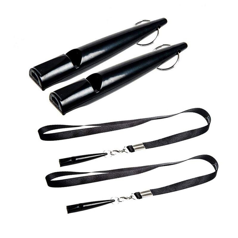 Sifflet Chien 2-en-1 Avec Clicker - 2 Pièces, Avec Lanière, Pour Dressage Et Rappel (haute Fréquence)