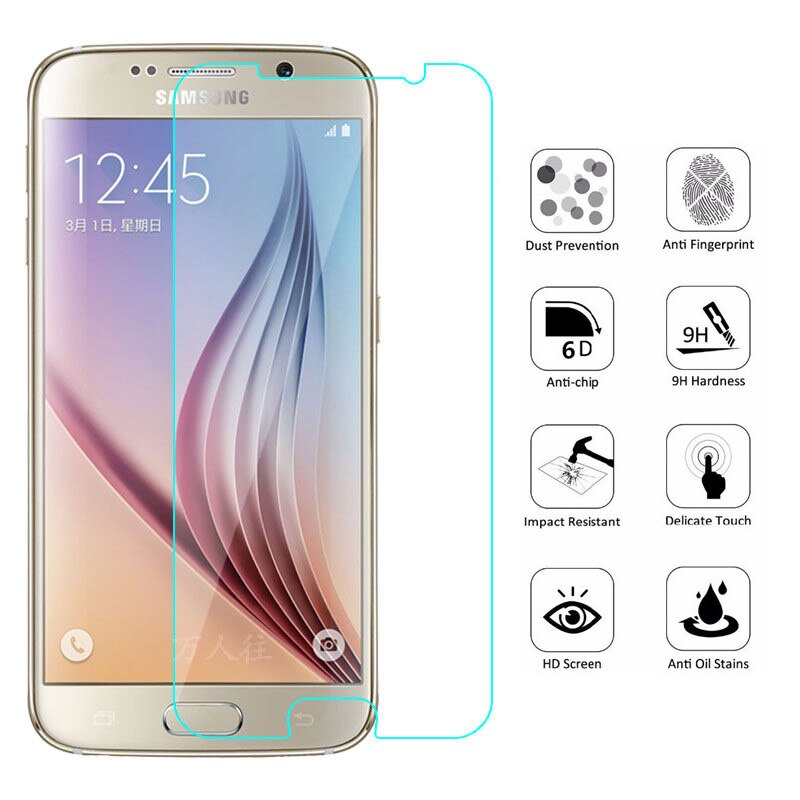 2.5D 9H Gehard Glas Op De Voor Samsung Galaxy S5 S6 S7 Screen Bescherming Voor Samsung Galaxy S7 S6 s5 S4 S3 Beschermende Film
