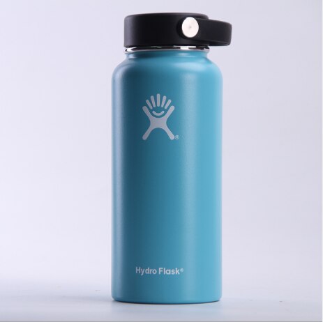 GH Stainless Steel Water Bottle Hydro Flask Water Bottle Vacuum Insulated Wide Mouth Travel Portable Thermal Bottle 32oz/40oz: 40oz(1100ML) / M
