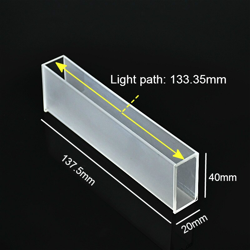 Glas Lovibond Cuvette (Vloeibaar Monster Mobiele) 5.25 ''Light Path 133.35Mm Absorptie Cellen Gebruiken Voor Vergelijkende Chromometer 1/Pk