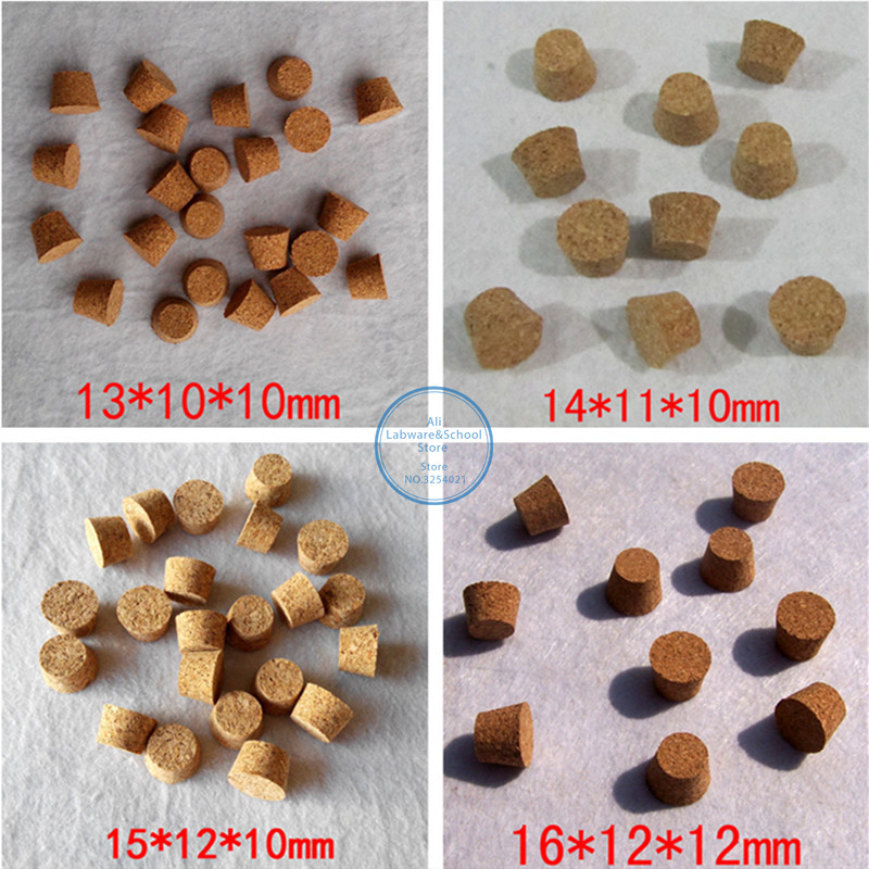 100Pcs Top Dia 7.5Mm Tot 30Mm Houten Kurk Lab Test Tube Stopper Ketel Pudding Fles Kurk Cap buret Buis Houten Plug