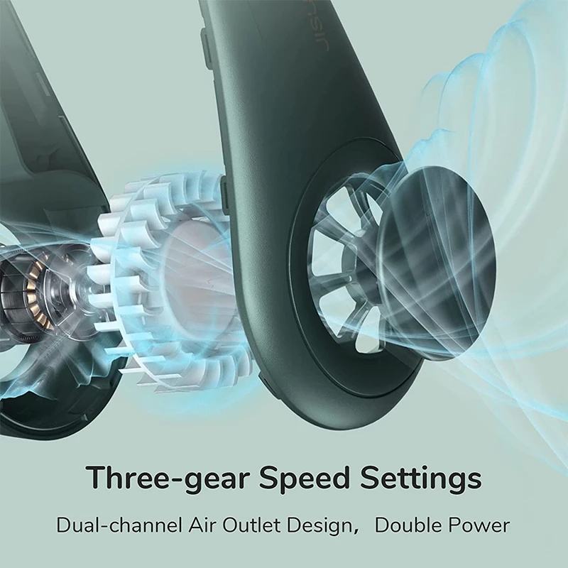 Xiaomi JISULIFE portatile collo fan mano libero Bladeless fan 4000mAh indossabile personale fan senza foglie ricaricabile USB alimentato3 velocità