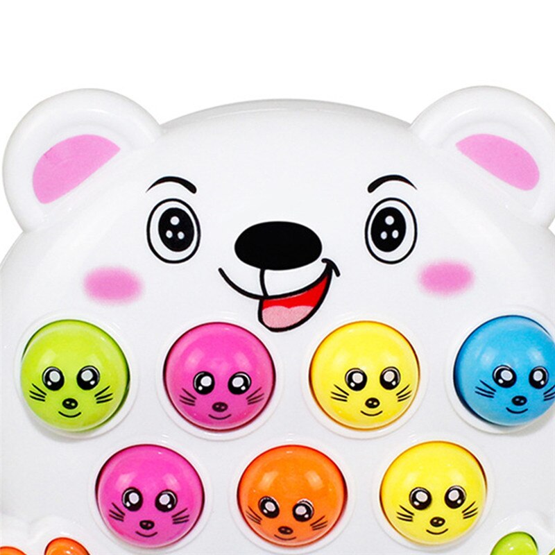 Sparkling Musical Electronic Toys Play Knock Hit Hamster Insect Game Infant Baby Educational Instrumentos Toys