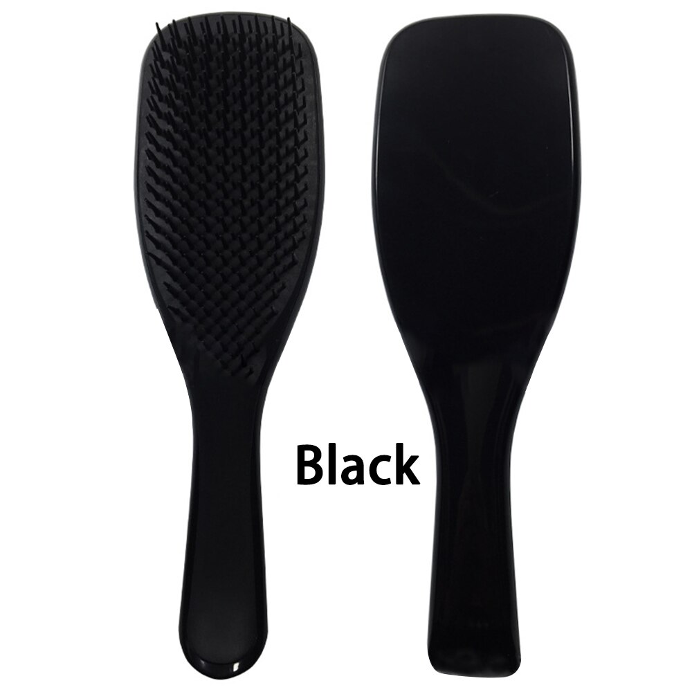 Portable Soft Newborn Baby Hair Brush Baby Kids Comb Child Hairbrush Sets Boys Girls Head Massager Wet and dry massage comb: black