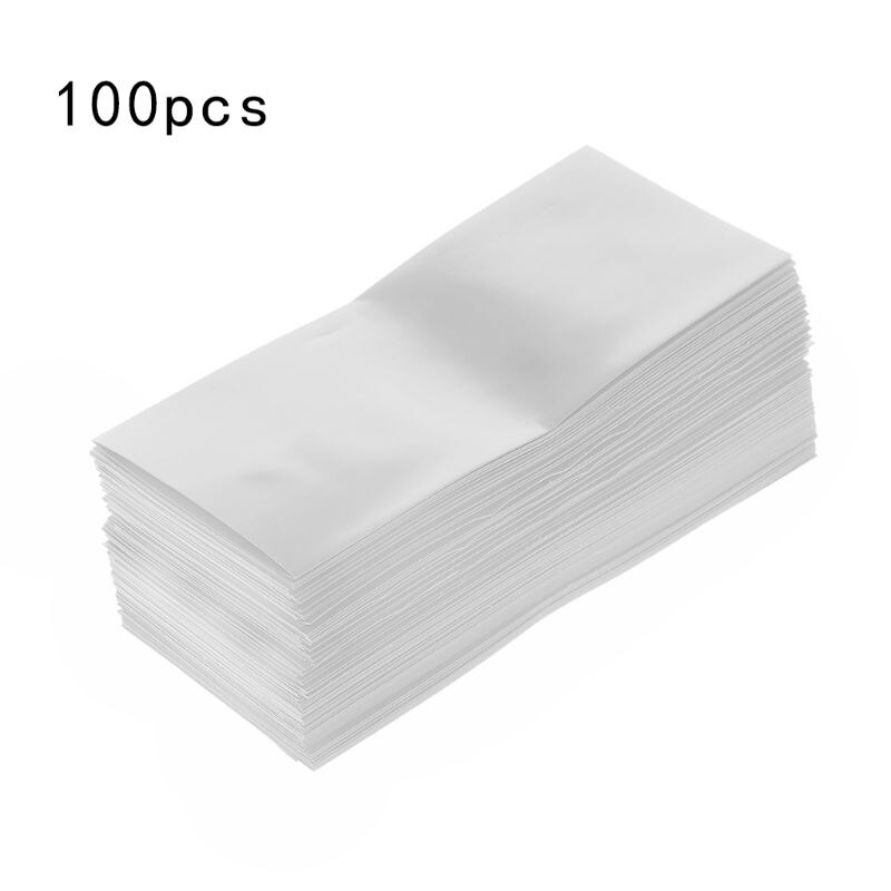 100Pcs/Bag 18650 Lithium Battery Encapsulation Tube PVC Heat Shrink Tubing Wrap Battery Cover Skin Insulation FilmW91A