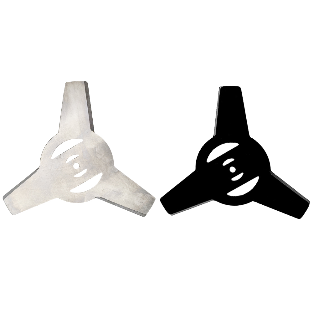 150mm Metalen Mes 3 Tanden voor Elektrische Grastrimmer Bosmaaier Universele Gras String Trimmer Bosmaaier Hoofd Blades: Zilver
