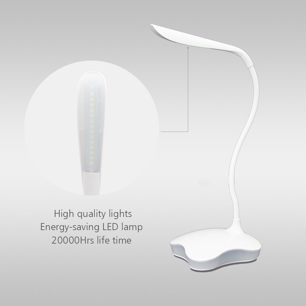 LED bureaulamp touch usb 3 Niveau Dimbare led Tafellamp Studie leeslamp voor slaapkamer Nachtlampje boek licht LAOPAO