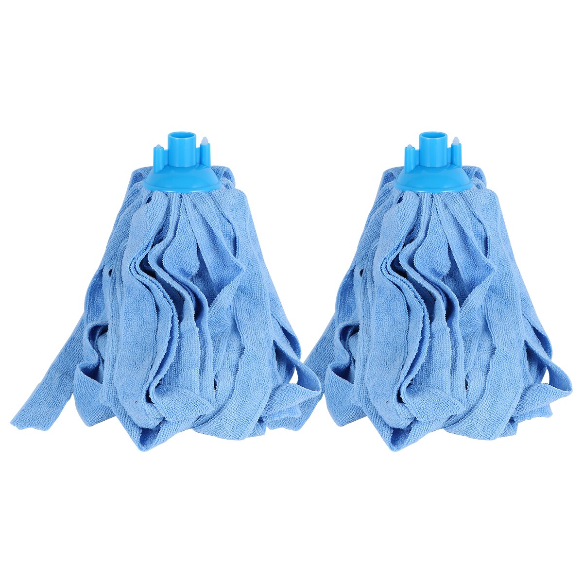 Mop Refills Microfiber Cloth Absorbent Blue Mop Head Replacement Cleaning Accessories for Wood Tile Floor: Sky-blue 2pcs