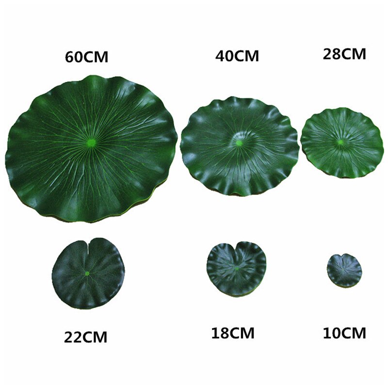 Simulation Lotus Blatt Künstliche Lotus Garten Teich Wasser Teich Tank Blume Dekoration Anlage Lily blatt Floati