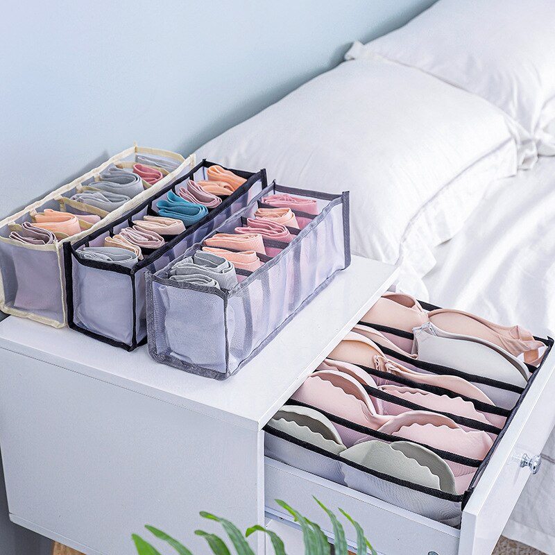 Sous-vêtements boîte de rangement Placard Organisateur Pliable Sous-Vêtements Organisateurs de Stockage de chaussettes Diviseurs Tiroir Organisateur Garde-Robe organisateur