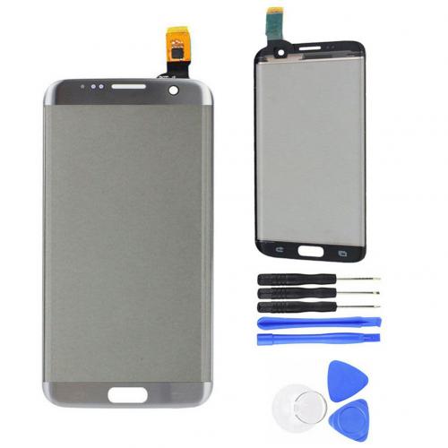 Replacement Display s7 edge Display Front Touch Screen Digitizer Parts For Samsung Galaxy S7 Edge G935 + Tool телефон сенсорный: Silver