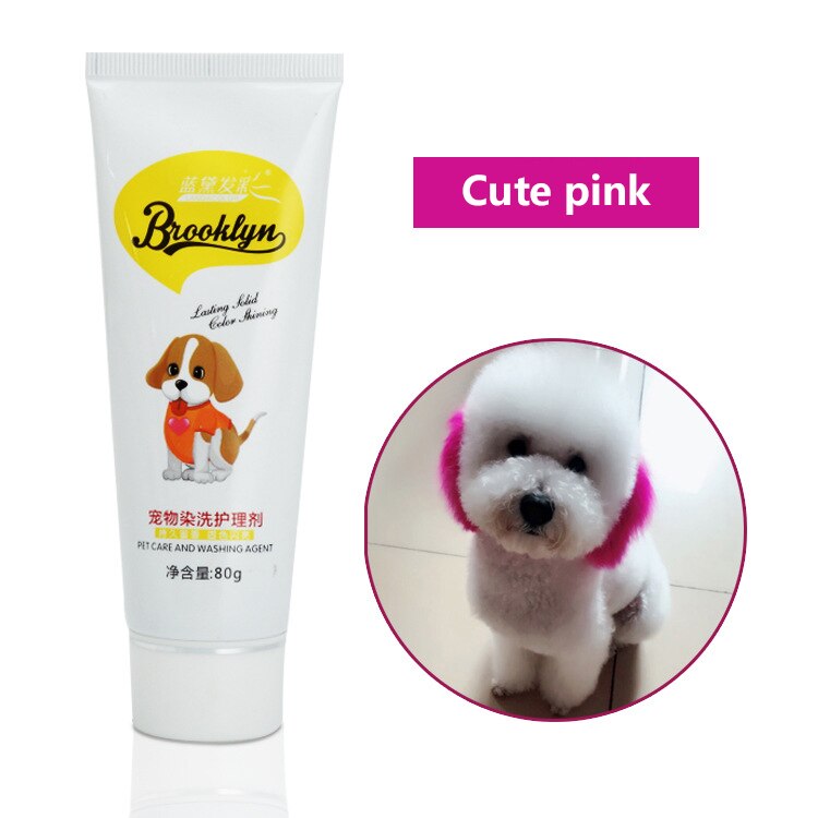 Agent de teinture pour animaux de compagnie chien chat animaux coloration des cheveux colorants teinture Pigment Agent chat de compagnie chien fournitures accessoires de teinture des cheveux: 02