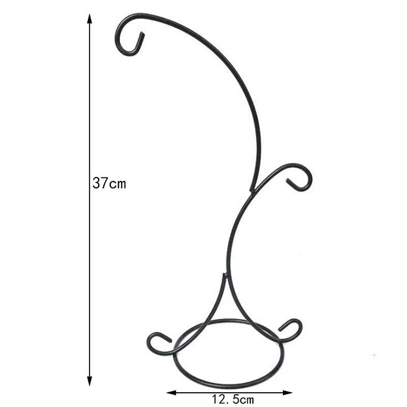 Hängen 37CM Doppel Haken Metall Eisen Leuchter Kerzenhalter Anlage Glas Flasche Ständer Hochzeit Büro Zu Hause Auto Dekoration