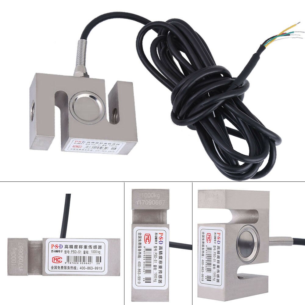 Capteur de pesage d'échelle de capteur d'échelle de cellule de charge de faisceau de 50-1000KG avec le Type de câble S Instruments de mesure de Force de capteur de pression