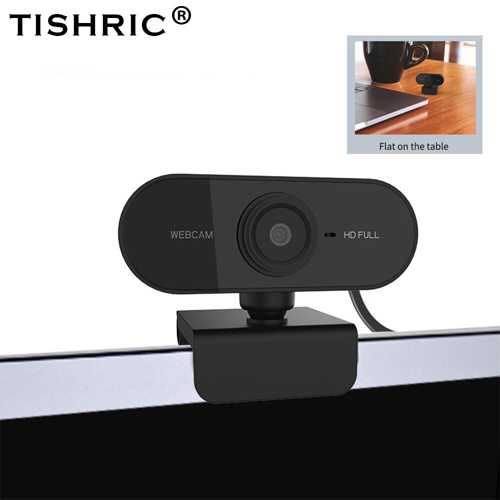 Tishric Autofocus Full Hd Webcam 1080P Web Camera Hd Computer Camera Plug En Play Webcam Pc Met Microfoon