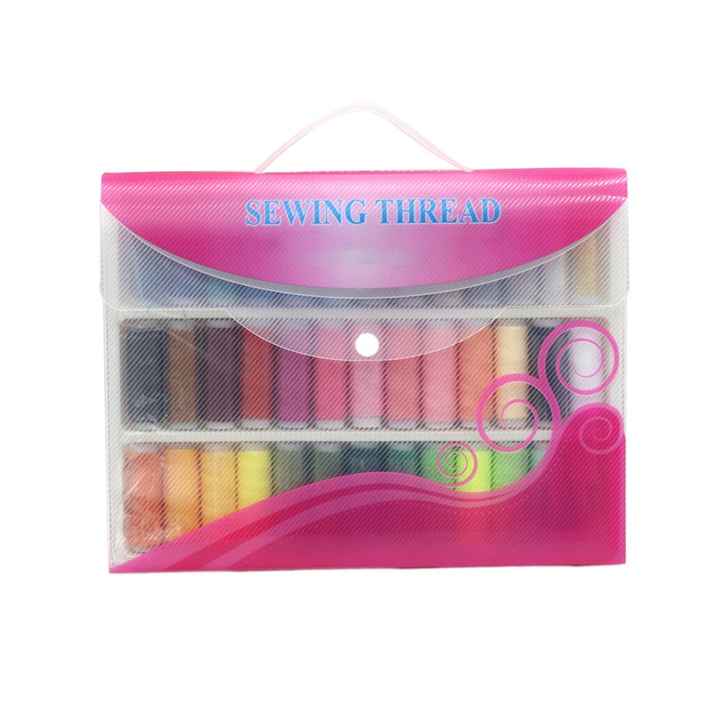 39Pcs Polyester Naaigaren Spool Set Thuis Essentieel Kleur Lijn Diy Handleiding Naaien Gereedschap Kleur Willekeurige: Default Title