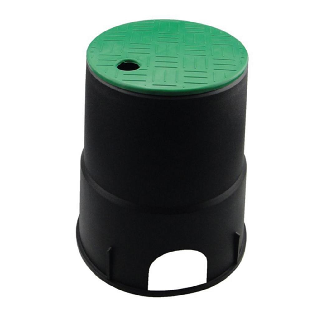 Caja de válvula de agua de plástico ABS de 6 pulgadas, tapa de válvula subterránea para césped y jardín, cubierta de válvula de riego por aspersión, caja de tapa: Default Title
