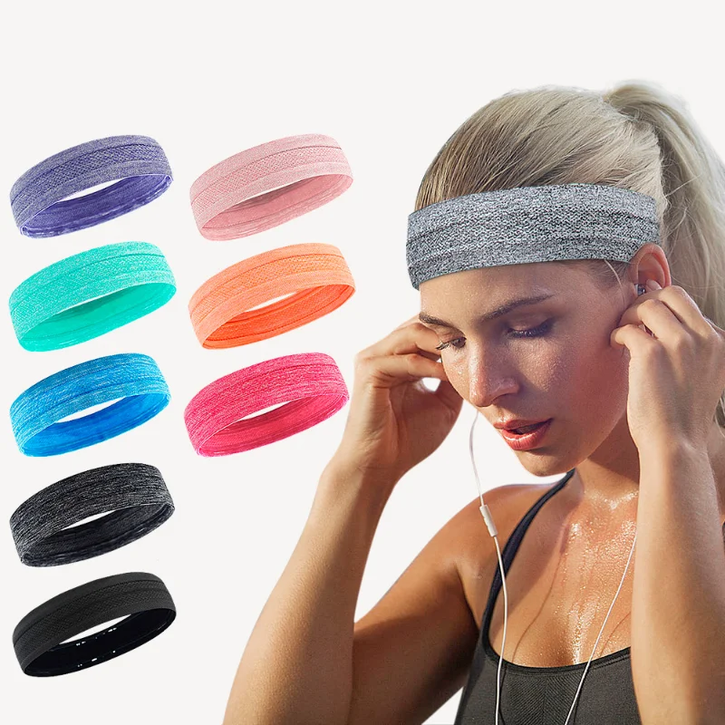 Sport Yoga Schweiß band Unisex elastische Turnhalle Radfahren Basketball Schweiß Stirnband Frauen Männer Fitness atmungsaktive Sicherheit Haarband