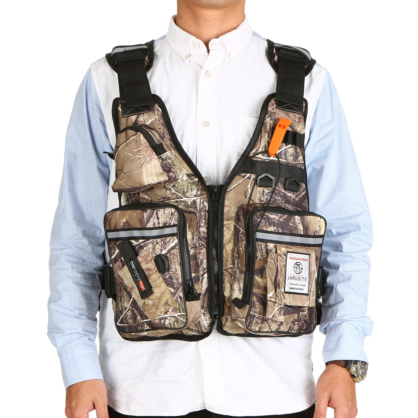 Veste de pêche à la mouche multi-poches, gilet d'e... - Grandado