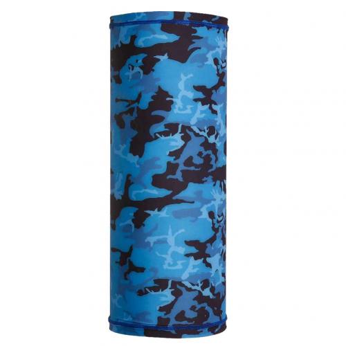 Unisex bloemenprint hoofdband zonbescherming stofdicht fiets nekwarmer sjaal fiets nekwarmer sjaal fiets nekwarmer s: Saffierblauw