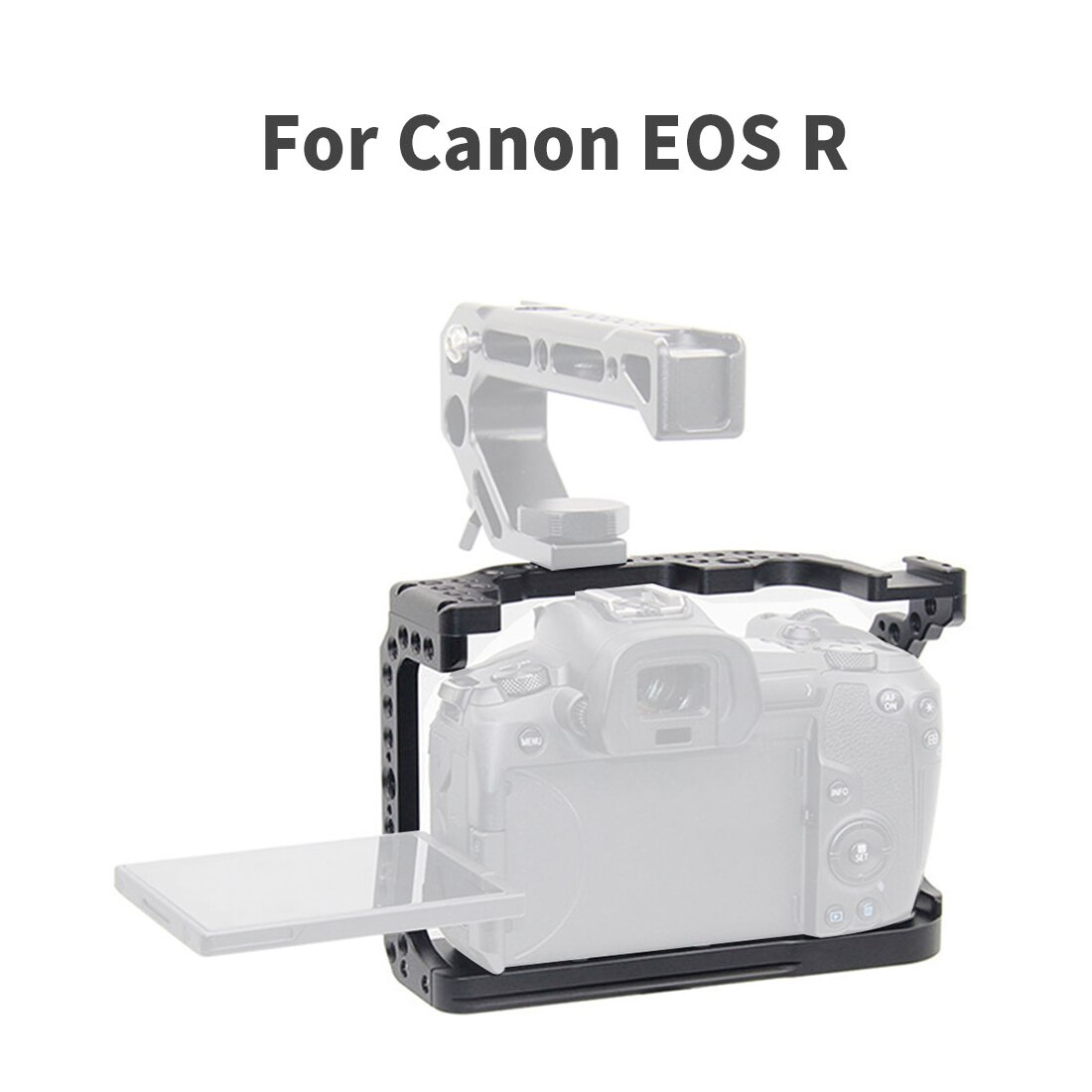 Eosr Camera Kooi Video Film Movie Rig Stabilizer Houder Voor Canon Eos R Full Frame Ildc L Plate Bracket Statief mount Handgreep