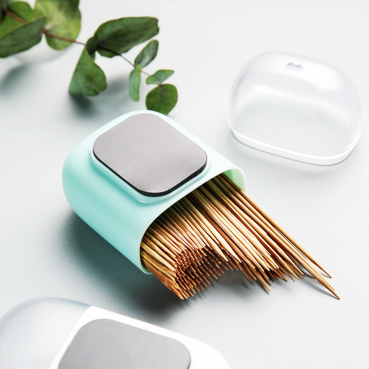 Magnetic Toothpick Holder Container Portable Toothpick Box Refrigerator Microwave Oven Household Table Toothpick Dispenser