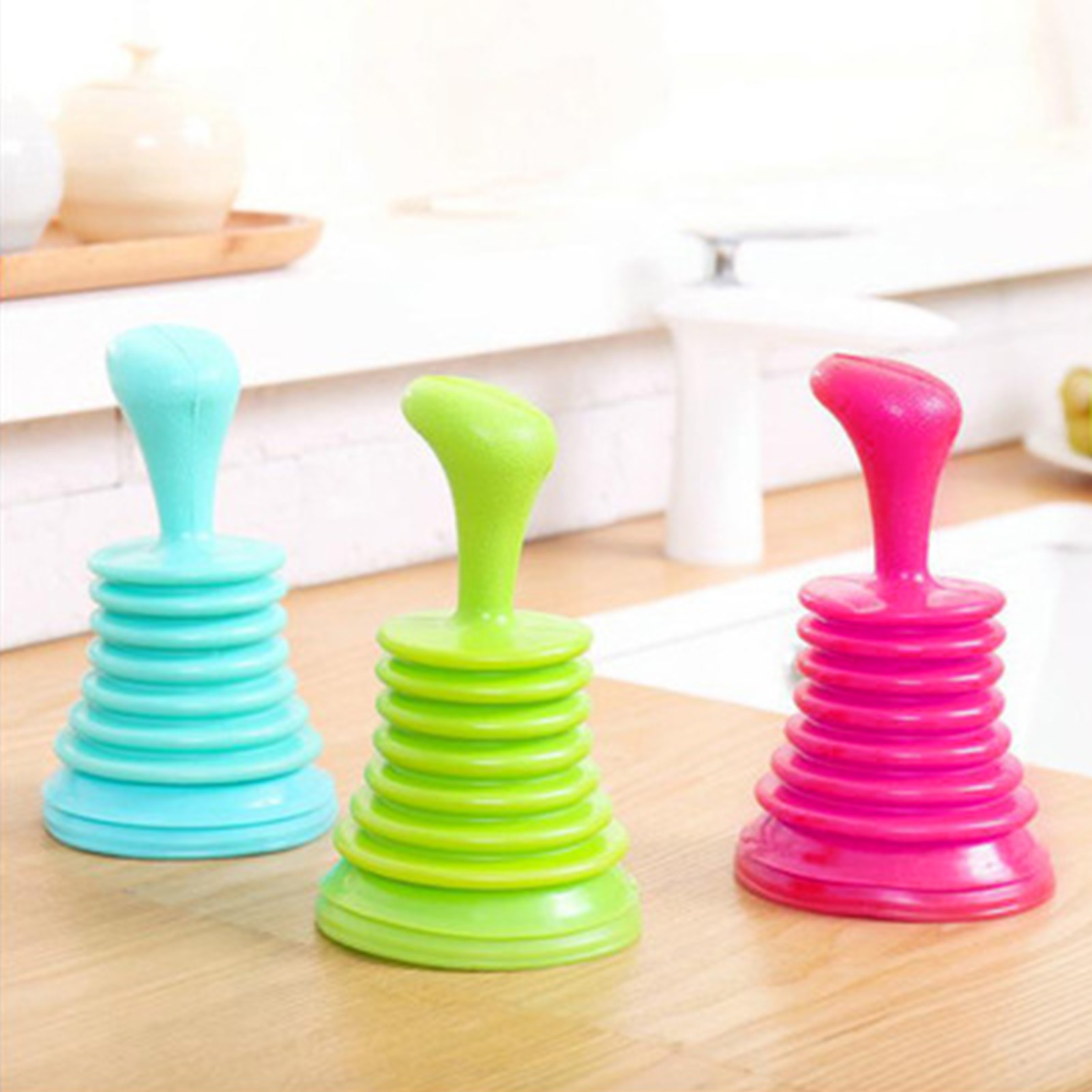 Kitchen Sink and Drain Plunger Hand Held Household Cleaner