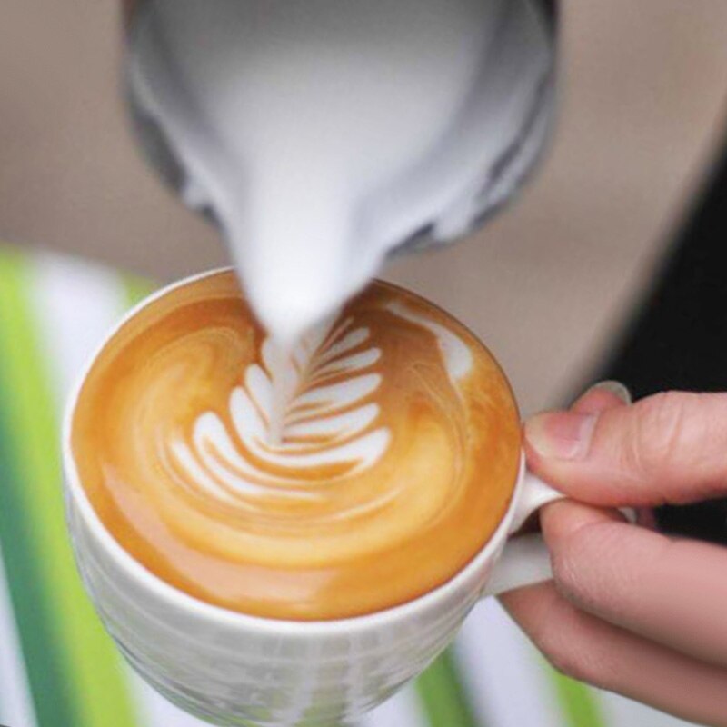 Melk Kannen Rvs Opschuimen Werper Pull Bloem Kopjes Koffie Melkopschuimer Latte Art Melk Foam Tool Coffeware